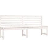 VidaXL Tuinbank 201,5 cm massief grenenhout wit