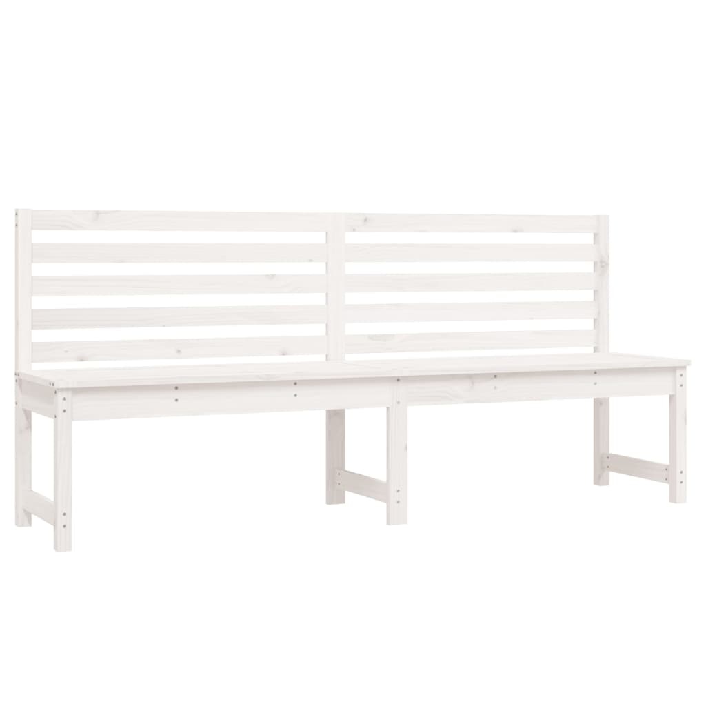 VidaXL Tuinbank 201,5 cm massief grenenhout wit