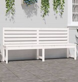 VidaXL Tuinbank 201,5 cm massief grenenhout wit