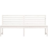 VidaXL Tuinbank 201,5 cm massief grenenhout wit