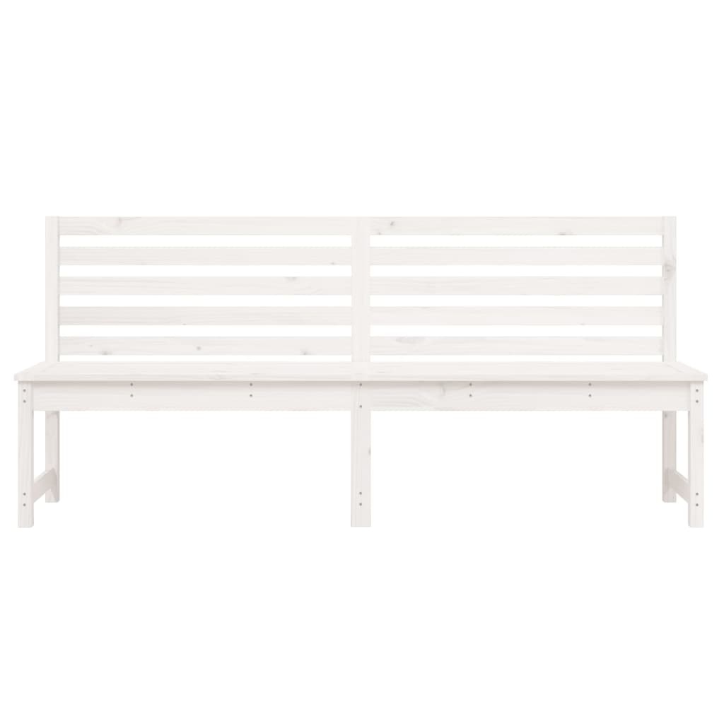 VidaXL Tuinbank 201,5 cm massief grenenhout wit