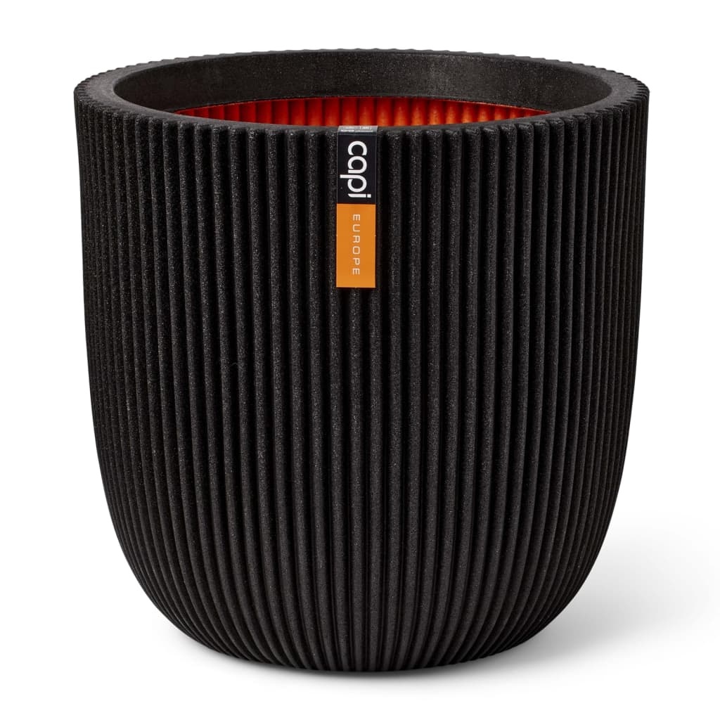 VidaXL Plantenbak Groove 43x41 cm zwart
