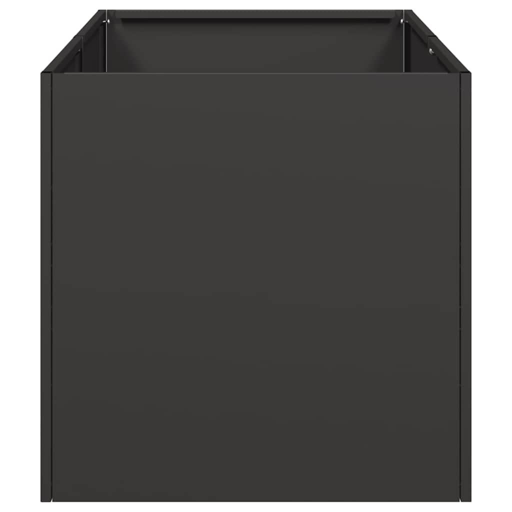 VidaXL Plantenbak 40x80x40 cm koudgewalst staal zwart