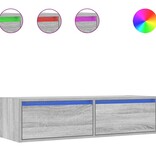 VidaXL Tv-meubel met LED-verlichting 100X35,5x25 cm grijs sonoma eiken