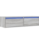 VidaXL Tv-meubel met LED-verlichting 100X35,5x25 cm grijs sonoma eiken