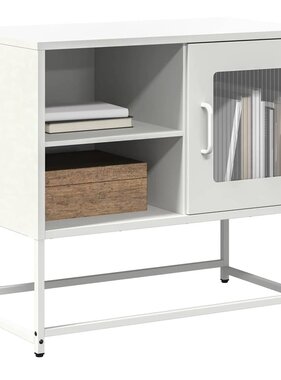 VidaXL Tv-meubel 68x39x60,5 cm staal wit