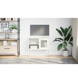 VidaXL Tv-meubel 68x39x60,5 cm staal wit