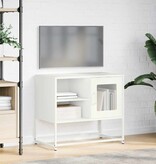 VidaXL Tv-meubel 68x39x60,5 cm staal wit