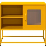 VidaXL Tv-meubel 68x39x60,5 cm staal mosterdgeel
