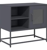VidaXL Tv-meubel 68x39x60,5 cm staal antracietkleurig