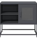 VidaXL Tv-meubel 68x39x60,5 cm staal antracietkleurig