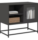 VidaXL Tv-meubel 68x39x60,5 cm staal zwart