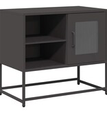 VidaXL Tv-meubel 68x39x60,5 cm staal zwart