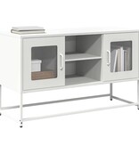 VidaXL Tv-meubel 100,5x39x60,5 cm staal wit
