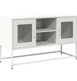 VidaXL Tv-meubel 100,5x39x60,5 cm staal wit