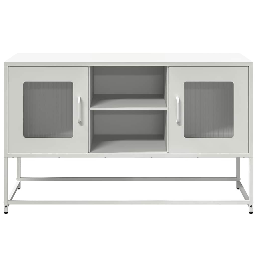 VidaXL Tv-meubel 100,5x39x60,5 cm staal wit