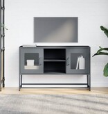 VidaXL Tv-meubel 100,5x39x60,5 cm staal antracietkleurig