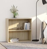 VidaXL Boekenkast 80x30x76,5 cm bewerkt hout sonoma eikenkleurig