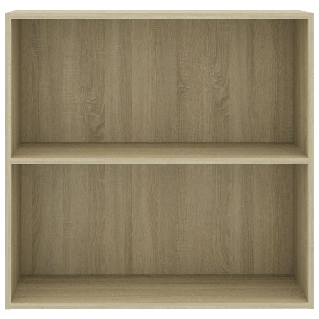 VidaXL Boekenkast 80x30x76,5 cm bewerkt hout sonoma eikenkleurig