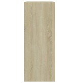 VidaXL Boekenkast 80x30x76,5 cm bewerkt hout sonoma eikenkleurig
