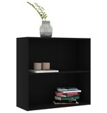 VidaXL Boekenkast 80x30x76,5 cm bewerkt hout zwart