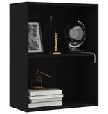 VidaXL Boekenkast 60x30x76,5 cm bewerkt hout zwart