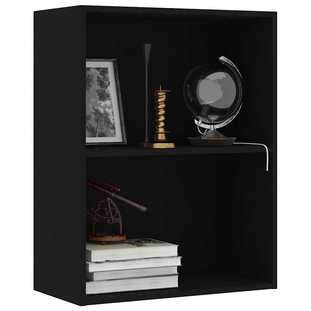 VidaXL Boekenkast 60x30x76,5 cm bewerkt hout zwart