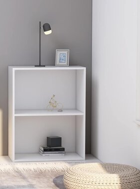 VidaXL Boekenkast 60x30x76,5 cm bewerkt hout wit