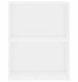 VidaXL Boekenkast 60x30x76,5 cm bewerkt hout wit