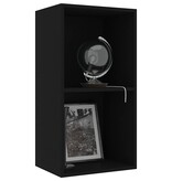 VidaXL Boekenkast 40x30x76,5 cm bewerkt hout zwart
