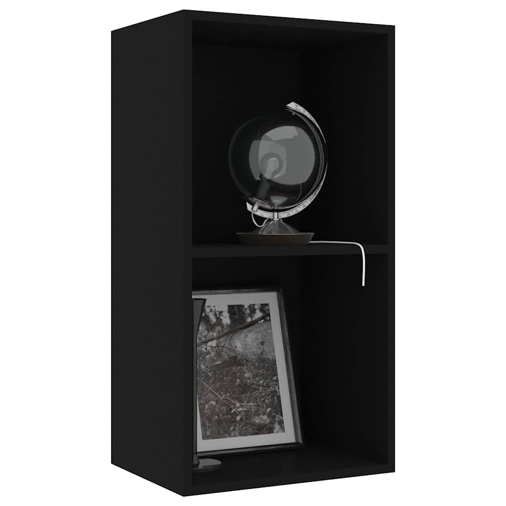 VidaXL Boekenkast 40x30x76,5 cm bewerkt hout zwart