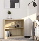 VidaXL Boekenkast 80x24x75 cm bewerkt hout sonoma eikenkleurig
