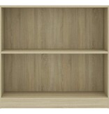 VidaXL Boekenkast 80x24x75 cm bewerkt hout sonoma eikenkleurig