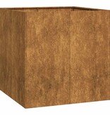 VidaXL Plantenbak roestig 80x80x80 cm weervast staal