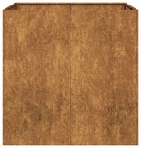 VidaXL Plantenbak roestig 80x80x80 cm weervast staal