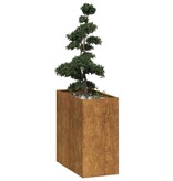 VidaXL Plantenbak roestig 40x80x80 cm weervast staal