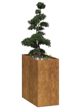 VidaXL Plantenbak roestig 40x80x80 cm weervast staal