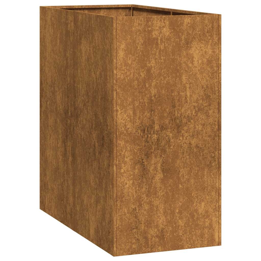 VidaXL Plantenbak roestig 40x80x80 cm weervast staal