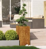 VidaXL Plantenbak roestig 40x80x80 cm weervast staal