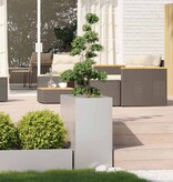 VidaXL Plantenbak 40x80x80 cm roestvrij staal