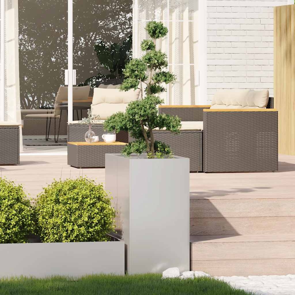 VidaXL Plantenbak 40x80x80 cm roestvrij staal
