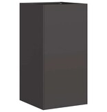VidaXL Plantenbak 40x40x80 cm koudgewalst staal zwart