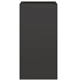 VidaXL Plantenbak 40x40x80 cm koudgewalst staal zwart