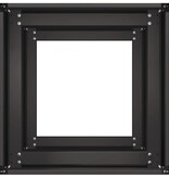 VidaXL Plantenbak 40x40x80 cm koudgewalst staal zwart
