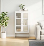 VidaXL Hoge kast 68x39x123 cm staal wit