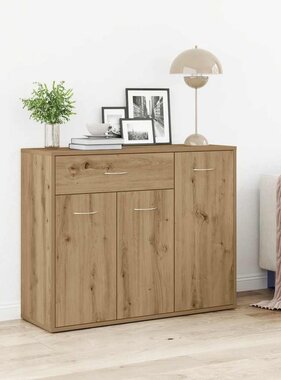 VidaXL Dressoir ambachtelijk spaanplaat hout ambachtelijk eikenkleurig