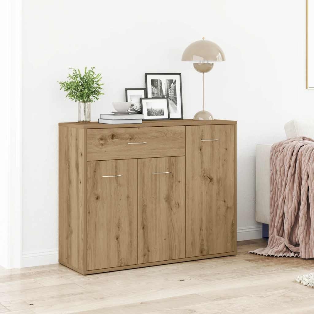 VidaXL Dressoir ambachtelijk spaanplaat hout ambachtelijk eikenkleurig