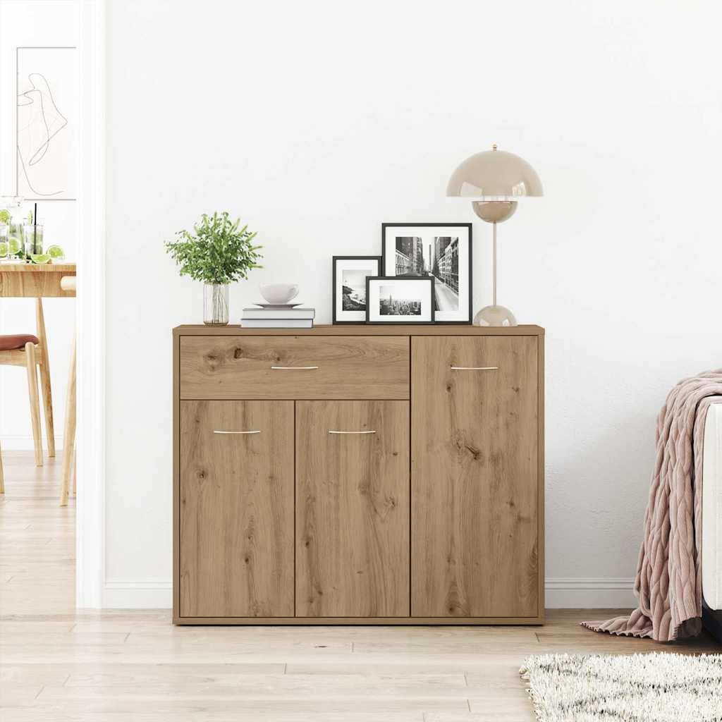 VidaXL Dressoir ambachtelijk spaanplaat hout ambachtelijk eikenkleurig