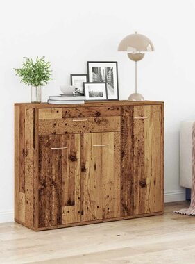 VidaXL Dressoir 88x30x70 cm spaanplaat oud hout