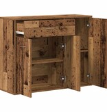 VidaXL Dressoir 88x30x70 cm spaanplaat oud hout